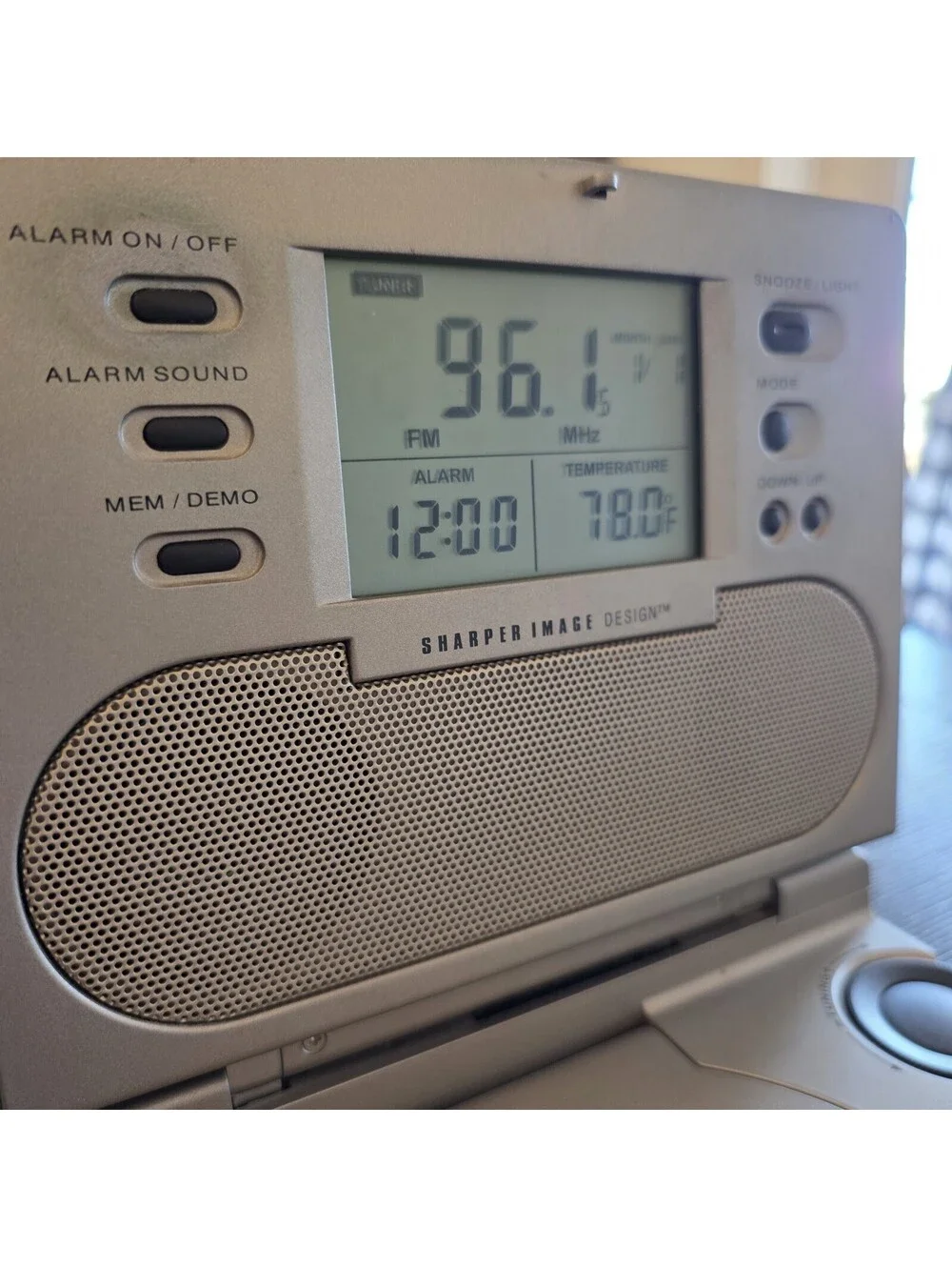 Sharper Image CD Radio Alarm Clock Sound Soother SI735 Tested Working VGC